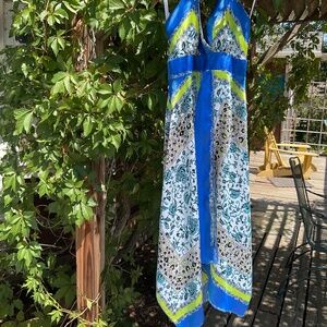 Strappy silky feel vibrant party dress